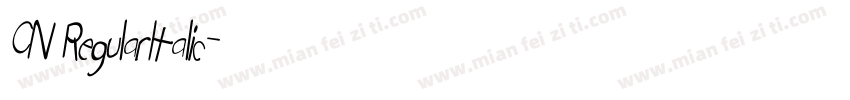 CN RegularItalic字体转换